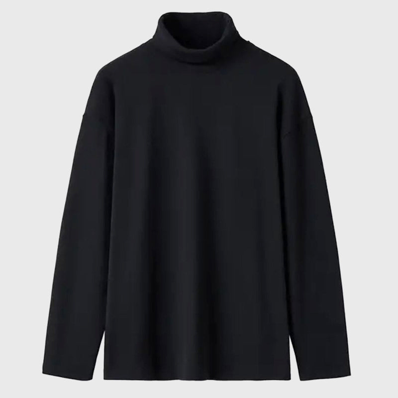 Edward - Men's Drop-Shoulder Roll-Neck Turtleneck