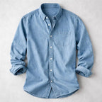 Ethan - Men's Classic Long Sleeve Button-Up Shirt