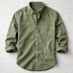 Ethan - Men's Classic Long Sleeve Button-Up Shirt