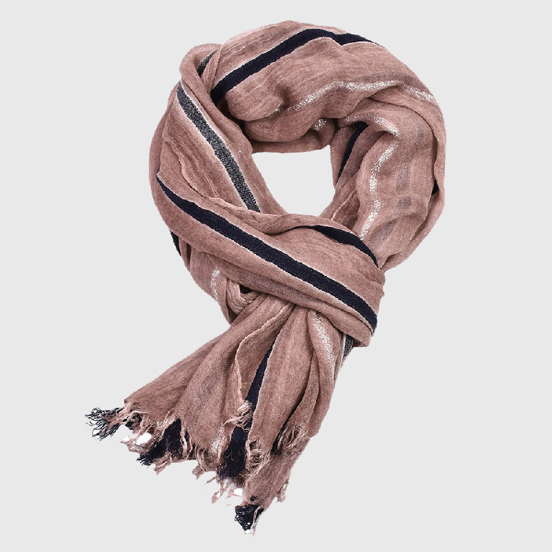 Evelyn - Women's Fringed Lightweight Wrap Scarf