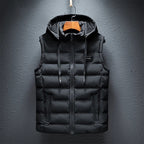 Ezra - Men's Puffer Vest with Drawstring Hood