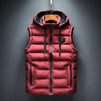 Ezra - Men's Puffer Vest with Drawstring Hood