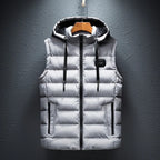Ezra - Men's Puffer Vest with Drawstring Hood
