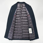 Gideon - Men's Water-Resistant Trench Coat with Down Lining