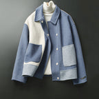 Hasini - Women's Patch Pocket Color Block Coat