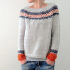 Hazel - Women's Knit Patterned Sweater
