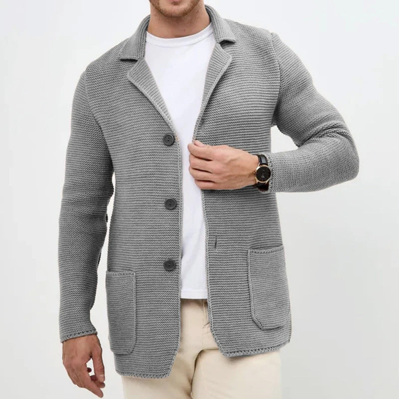 Hudson - Men's Button-Front Knitted Cardigan