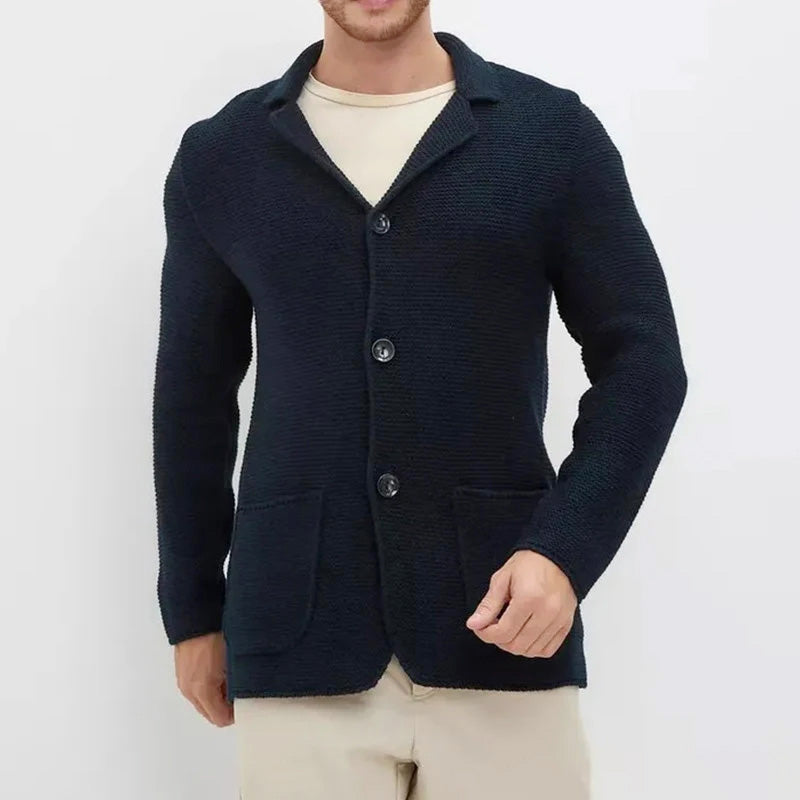 Hudson - Men's Button-Front Knitted Cardigan