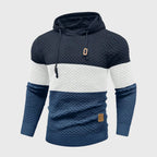 Hudson - Men's Colorblock Textured Knit Hoodie