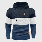 Hudson - Men's Colorblock Textured Knit Hoodie