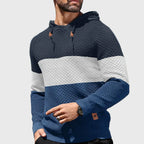 Hudson - Men's Colorblock Textured Knit Hoodie