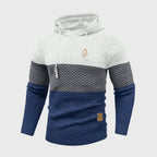 Hudson - Men's Colorblock Textured Knit Hoodie