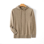Hudson - Men's Fine-Knit Cashmere Drawstring Hoodie