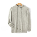 Hudson - Men's Fine-Knit Cashmere Drawstring Hoodie