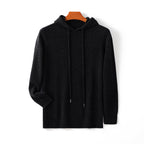 Hudson - Men's Fine-Knit Cashmere Drawstring Hoodie