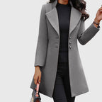 Irene - Women's Tailored Long Lapel Coat