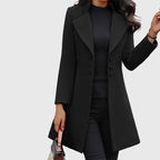 Irene - Women's Tailored Long Lapel Coat