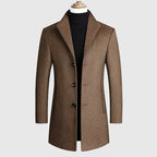 Jack - Men's Single-Breasted Wool Overcoat