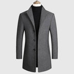 Jack - Men's Single-Breasted Wool Overcoat