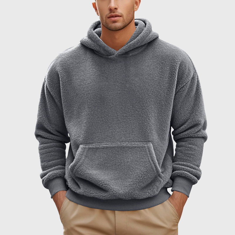 Jackson - Men's Plush Teddy Fleece Pullover Hoodie