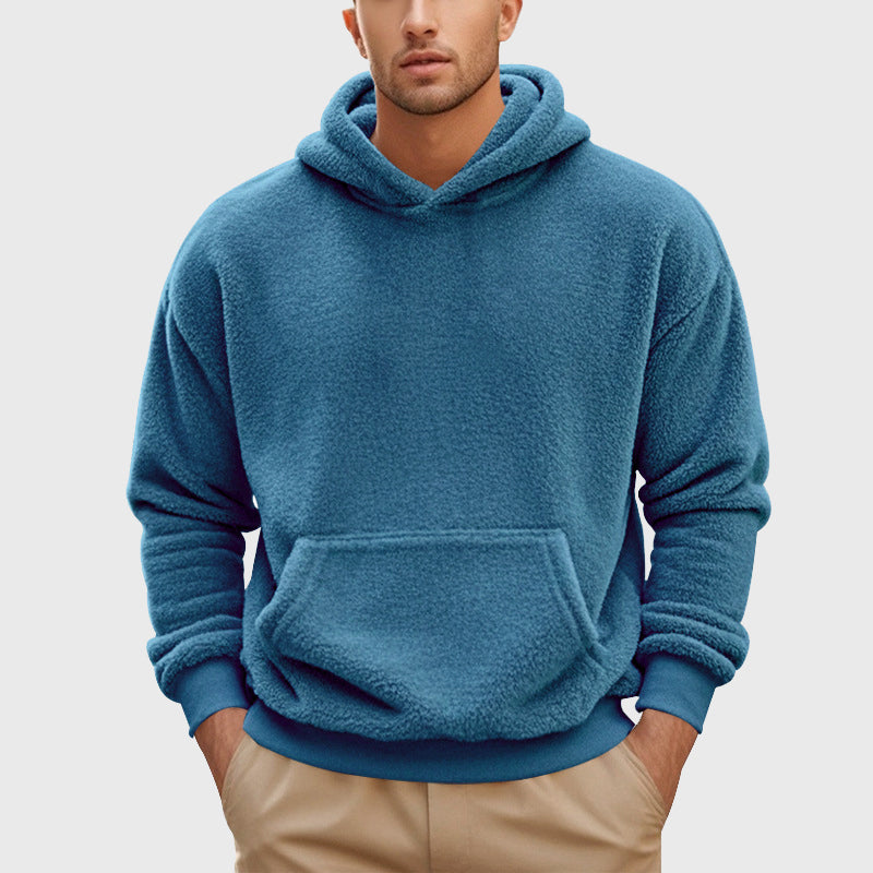 Jackson - Men's Plush Teddy Fleece Pullover Hoodie
