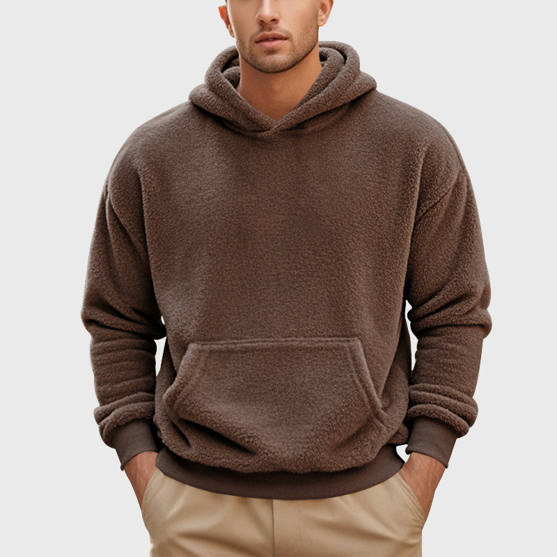 Jackson - Men's Plush Teddy Fleece Pullover Hoodie