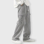 James - Men's Corduroy Drawstring Cargo Pants