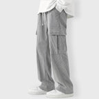 James - Men's Corduroy Drawstring Cargo Pants