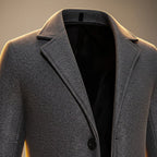 Jayden - Men's Single-Breasted Wool Coat with Tailored Lapels