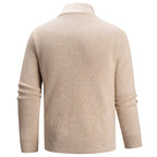 Julian - Men's Ribbed Quarter-Zip Knit Sweater