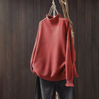 Katalina - Women's Relaxed Fit Mock Neck Sweater
