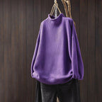 Katalina - Women's Relaxed Fit Mock Neck Sweater