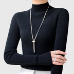 Kendall - Women's Slim Fit Mock Neck Pullover