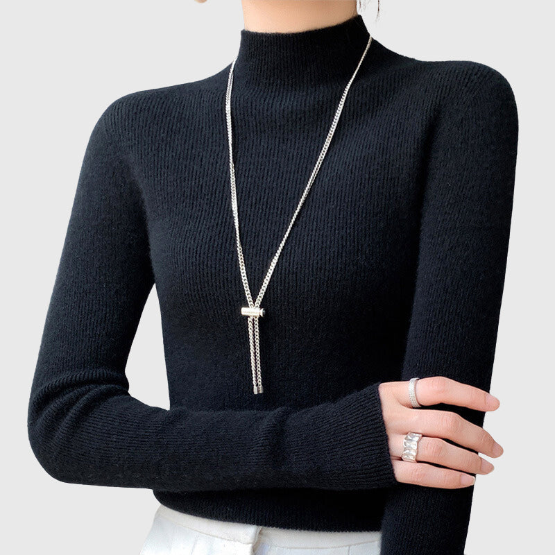 Kendall - Women's Slim Fit Mock Neck Pullover