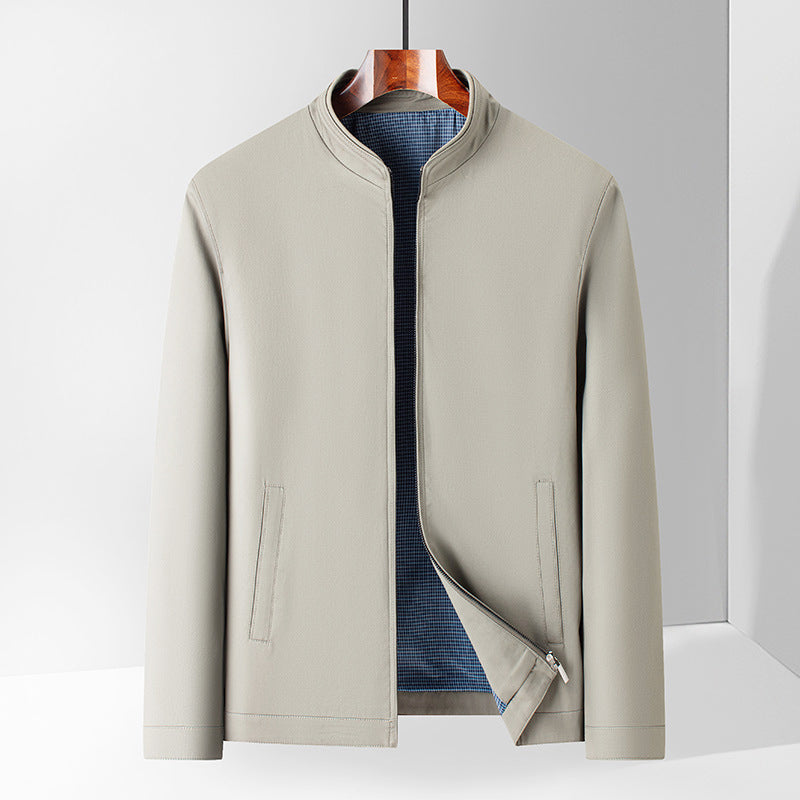 Landon - Men's Stand-Collar Zip-Front Lightweight Jacket
