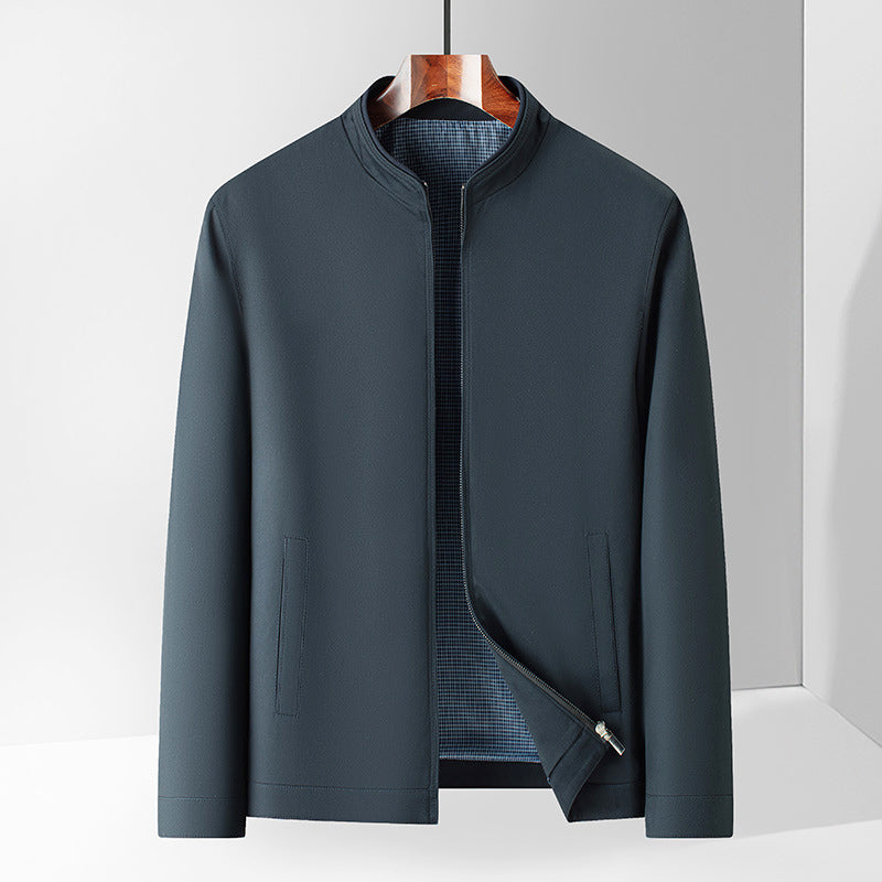 Landon - Men's Stand-Collar Zip-Front Lightweight Jacket