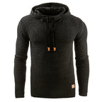 Leo - Men's Waffle Knit Drawstring Hoodie