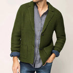 Liam - Men's Lapel Collar Knit Blazer Cardigan