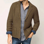 Liam - Men's Lapel Collar Knit Blazer Cardigan