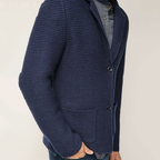 Liam - Men's Lapel Collar Knit Blazer Cardigan