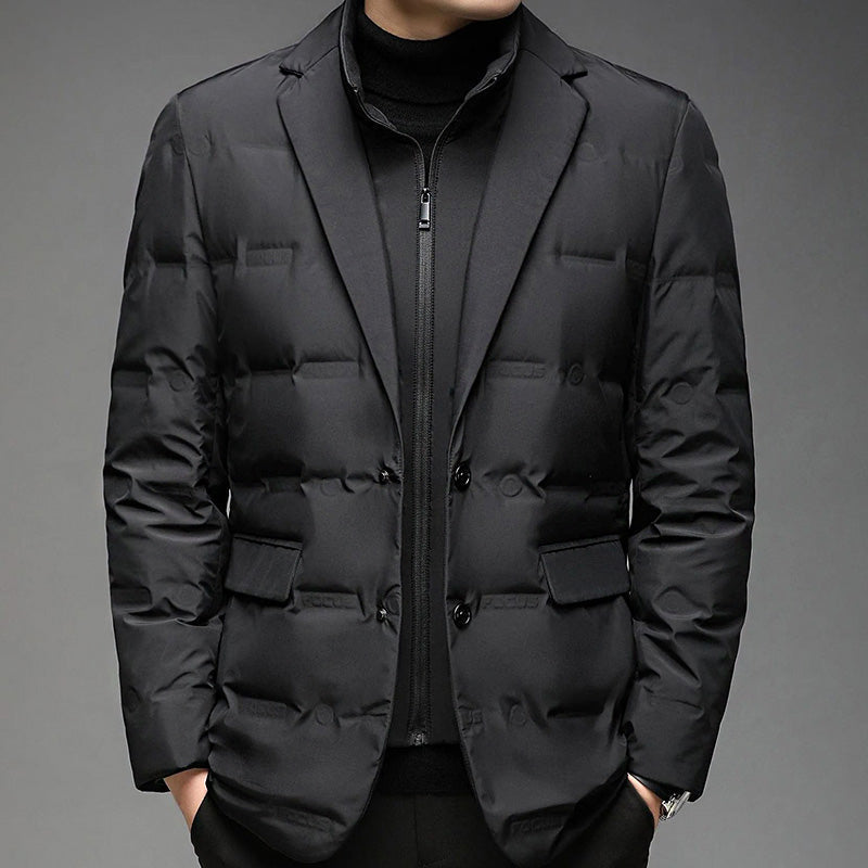 Lincoln - Men's Quilted Down Blazer Jacket