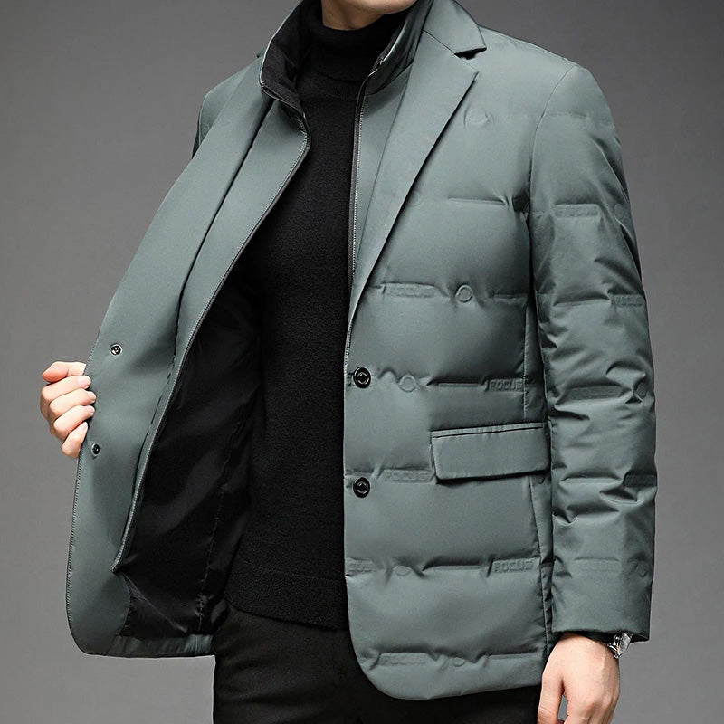Lincoln - Men's Quilted Down Blazer Jacket
