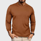 Lucas - Men's Textured Long-Sleeve Knit Shirt