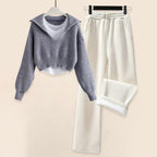 Maria - Women's Two-Piece Ribbed Lounge Set