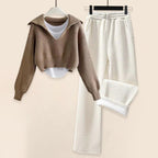 Maria - Women's Two-Piece Ribbed Lounge Set