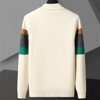 Mateo - Men's Striped Knit Cardigan