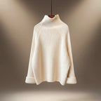 Millie - Women’s Cable Knit Trousers, Sweater & Puffer Vest Set