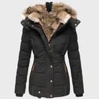 Nicole - Women's Faux Fur Hooded Puffer Jacket