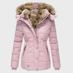 Nicole - Women's Faux Fur Hooded Puffer Jacket