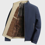 Oliver - Men's Fleece-Lined Winter Stand-Collar Jacket